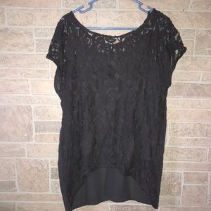 ✅Apt 9 Lace Front Top with attached undershirt